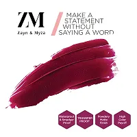 ZM Transfer-Proof Power Matte Finish, Liquid Lip Colour, Toasted Berry, 6 ml-thumb4