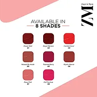 ZM Zayn  Myza Transfer-Proof Power Intense Creamy Matte Finish Lip Colour, Water  Smudge Proof, Feather Light Weight Vegetarian, Long Lasting Lip Color, Rose Pink, 6 ml-thumb4