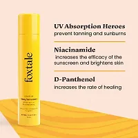 Foxtale Niacinamide Dewy Sunscreen SPF 70 PA++++ | No White Cast | Non Greasy | Anti-Tan Formula | For Spot Depigmentation | Men  Women | 50 ml-thumb3