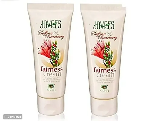 Jovees Saffron Bearberry Fairness Cream 60g (Pack of 2)