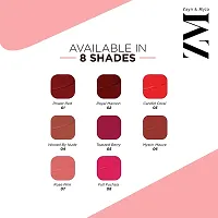 ZM Transfer-Proof Power Matte Finish, Liquid Lip Colour, Power Red, 6 ml-thumb4