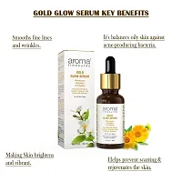 Aroma Treasures Gold Glow Face Serum For glowing skin | Natural skin brightening serum | 98% Natural to Naturally Derived Ingredients | For all skin types - 30ml-thumb2