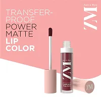 ZM Transfer-Proof Power Matte Finish, Liquid Lip Colour, Mystic Mauve, 6 ml-thumb1