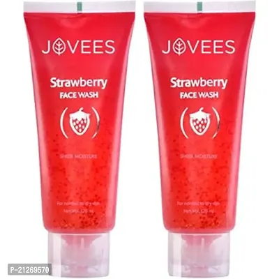 Jovees Strawberry Sheer Moisture Face Wash (240 ml)-thumb2