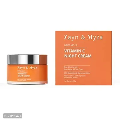 ZM Zayn  Myza Vitamin C Night Cream - Rejuvenate, Brighten  Hydrate Dull Skin Overnight, No Chemical Nasties For All Skin Types, 50 g-thumb3