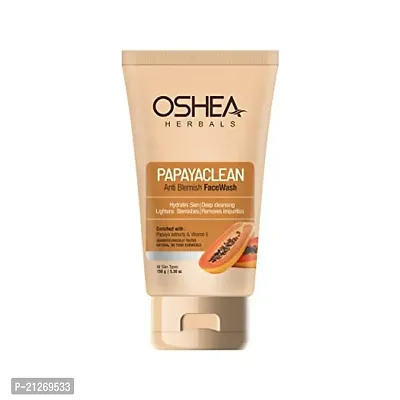 Oshea Herbals Papayaclean Anti Blemish Face Wash- Hydrates Skin | Lightens Blemishes | Removes Impurities | Papaya extracts | Vitamin E