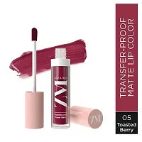 ZM Transfer-Proof Power Matte Finish, Liquid Lip Colour, Toasted Berry, 6 ml-thumb2