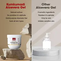 TAC - The Ayurveda Co. Kumkumadi Natural Aloevera Gel for Face  Body with Saffron  24K Gold Flakes, for Radiant, Youthful, Soothes  Nourishes skin for Women  Men, 200gm-thumb4