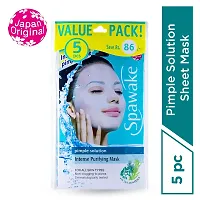 Spawake Anti Acne Face Sheet Mask, Pimple Solution Intense Purifying Mask, 5pc-thumb2