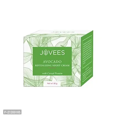 Jovees Night Cream with Avocado for Younger and Glowing Skin 50 Gm