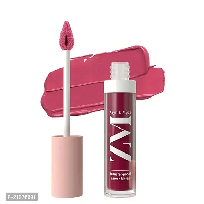 ZM Transfer-Proof Power Matte Finish, Liquid Lip Colour, Toasted Berry, 6 ml-thumb0