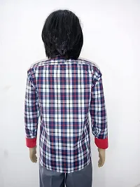 Aroruniforms Cotton Kendriya Vidalaya Uniform Full Sleeve Shirt (24_Red Check)-thumb1