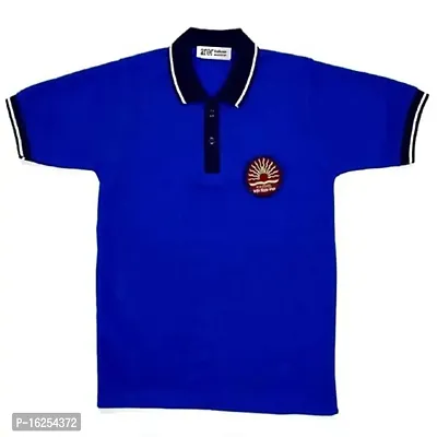 Aroruniforms Cotton Kendriya Vidyalaya House Dress Blue T-Shirt (26_Blue)