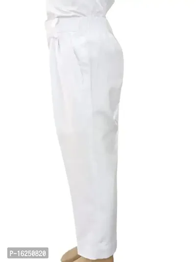 Aroruniforms Cotton White Uniform Pant for Boys-thumb2