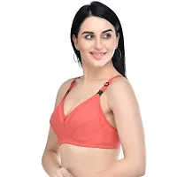 Women Non Padded Maternity/Nurshing Feeding Bra Maroon and Gajri 2pcs-thumb3