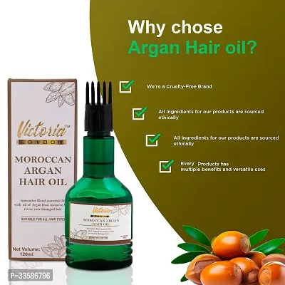 Victoria London Moroccan Argan Hair Oil 120ML-thumb4