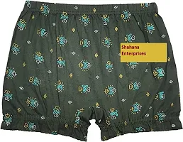 womens cotton stretchable full size bloomer boyshort  panties Floral printed Antibacterial pack of 3 panty (Colors  May Vary) s, m,l,xl  xxl-thumb1