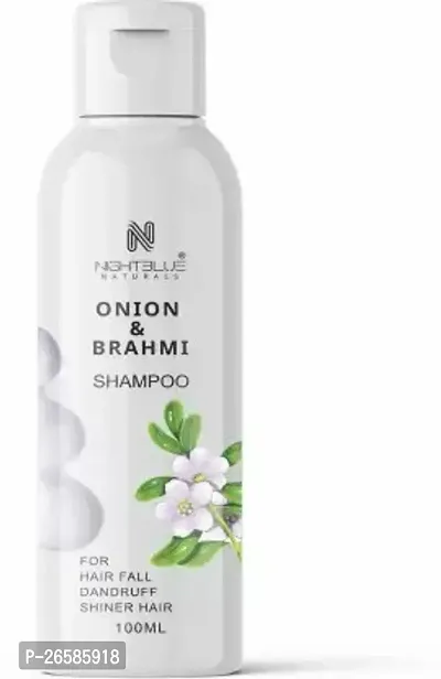 NightBlue Naturals Onion Brahmi Shampoo For Hair fall dandruff Itching Stronger Hair 100 ml
