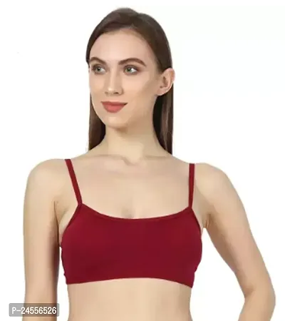 Stylish  Cotton Blend Solid Bras For Women-thumb0