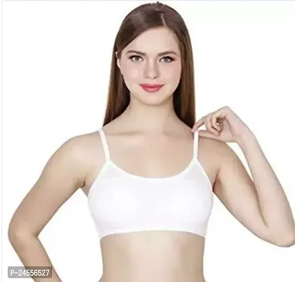 Stylish  Cotton Blend Solid Bras For Women-thumb0