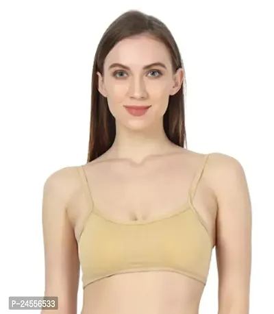 Stylish  Cotton Blend Solid Bras For Women-thumb0