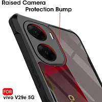 Back cover for Vivo V29e 5G Crystal Clear Back Cover | 360 Degree Protection | Protective Design | Transparent | Vivo V29e 5G cover (Balck)-thumb3