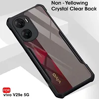 Back cover for Vivo V29e 5G Crystal Clear Back Cover | 360 Degree Protection | Protective Design | Transparent | Vivo V29e 5G cover (Balck)-thumb2