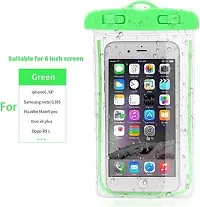 Universal  Waterproof Case Dry Bag with Phone Lanyard Waterproof Phone Holder - Green-thumb2