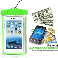 Universal  Waterproof Case Dry Bag with Phone Lanyard Waterproof Phone Holder - Green-thumb3