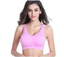 Stylish Multicoloured Cotton Solid Bras For Women Pack Of 3-thumb1