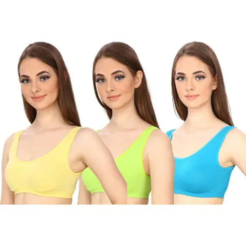 Stylish Fancy Solid Bras For Women Pack Of 3