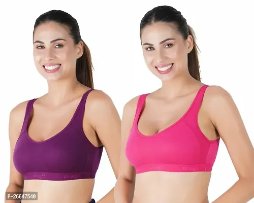 Stylis pack of 2 Air bra for womens multicolour-thumb0