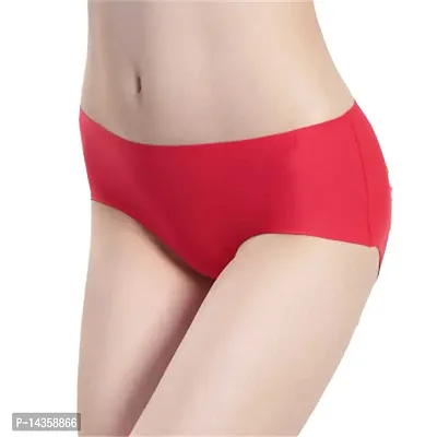 Women/Girls Ice Silk Hipster Seamless Multicolor Panty Combo Pack OF 3-thumb2