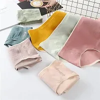 Combo of 3 (Multi Colors)Women's Ice Silk Blend Invisible Lines No Show Hipster Panty-thumb2
