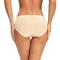 Combo of 3 (Multi Colors)Women's Ice Silk Blend Invisible Lines No Show Hipster Panty-thumb1