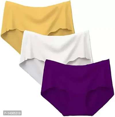 (pack of 3)High quality women seamless and silk panty