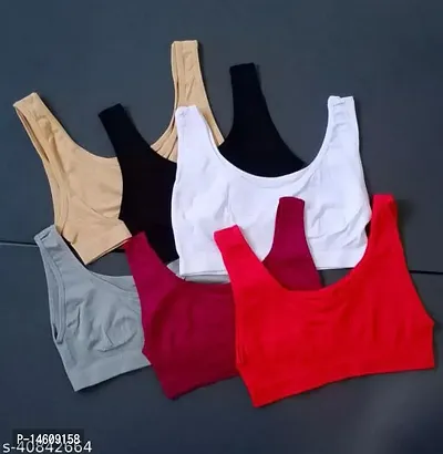 (PACK OF 4)STYLISH PREMIUM QUALITY AIR BRA MULTICOLOR-thumb0