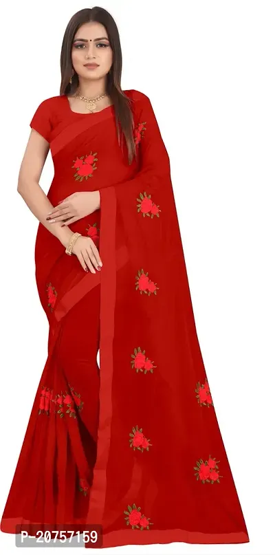 Beautiful Georgette Saree With Blouse Piece For Women-thumb0