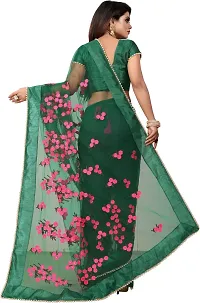 Beautiful Net Saree With Blouse Piece For Women-thumb1