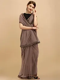 Beautiful Net Saree With Blouse Piece For Women-thumb1