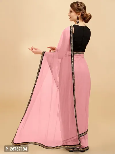 Beautiful Net Saree With Blouse Piece For Women-thumb2