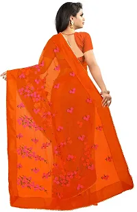 Beautiful Net Saree With Blouse Piece For Women-thumb1