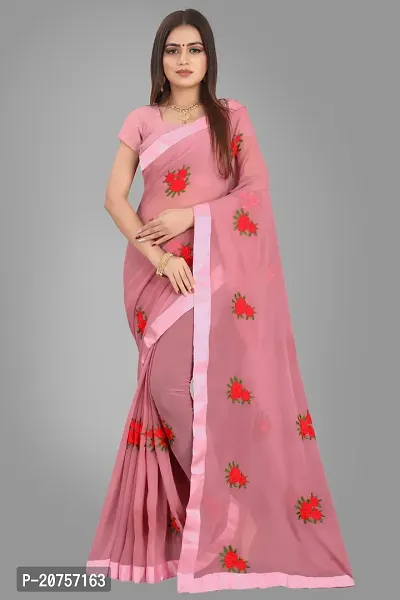 Beautiful Georgette Saree With Blouse Piece For Women