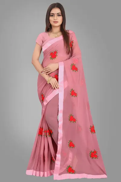 Beautiful Georgette Saree With Blouse Piece For Women