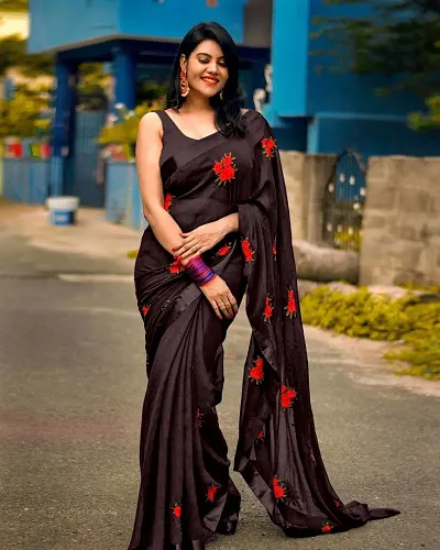 Embroidered Fashion Georgette Saree