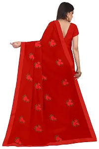 Beautiful Georgette Saree With Blouse Piece For Women-thumb1