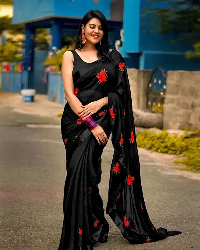 Embroidered Fashion Georgette Saree