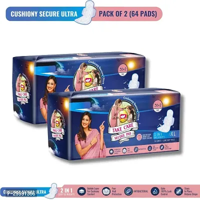 Cushiony Secure Sanitary Pads -64 Pads