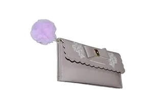 G-Mart PU Leather Wallet for Women's (Light Purple)-thumb4