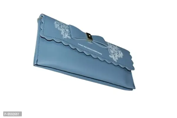 G-Mart PU Leather Wallet for Women's (Blue)-thumb3